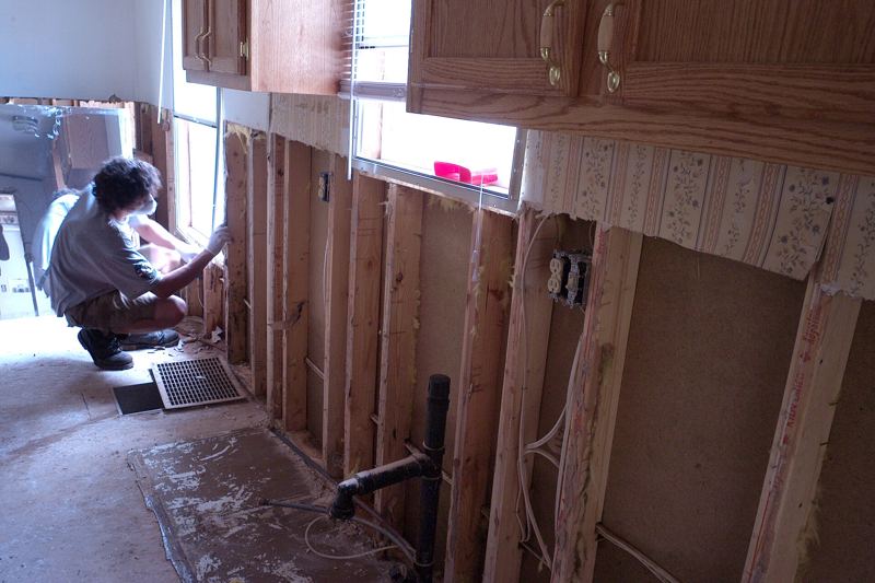 Burst pipe damage: A pipe burst or leaked inside a wall, ceiling or under the floor.