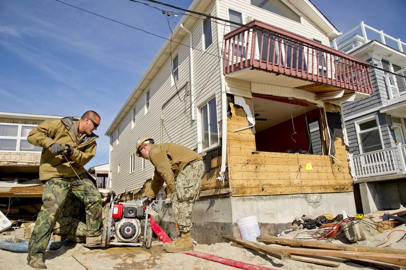 Emergency water removal: Standing water from a burst pipe, overflow or storm, pumped out and dried fast.